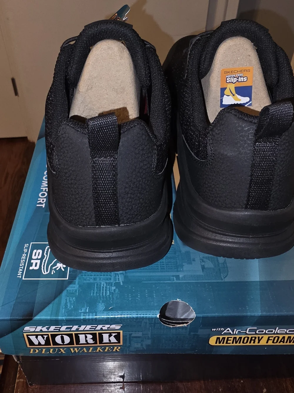 Skechers Men’s Black Slip-On Athletic Shoes